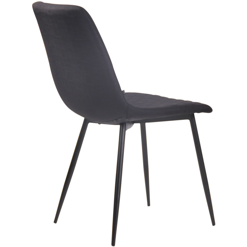 Chaise Telde, tecido preto