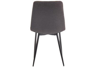 Chaise Telde, tissu gris foncé