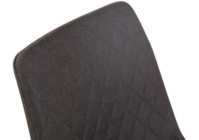 Silla Telde, tela gris oscuro