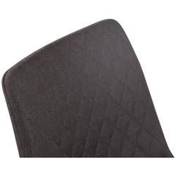 Silla Telde, tela gris oscuro