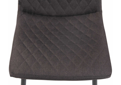 Chaise Telde, tissu gris foncé