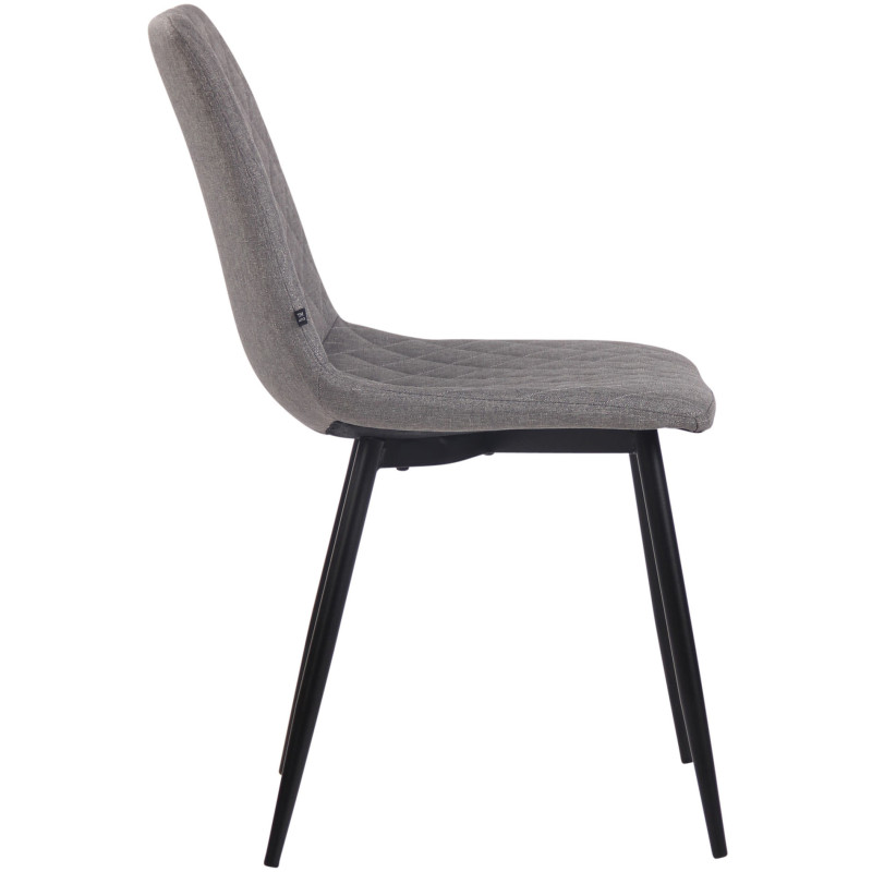 Chaise Telde, tissu gris