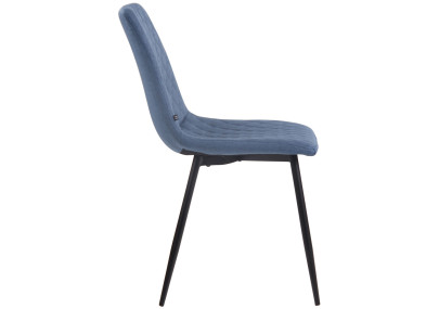 Chaise Telde, tissu bleu