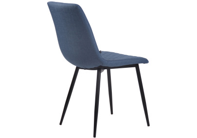 Chaise Telde, tissu bleu