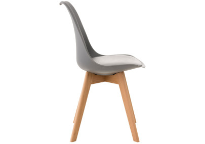 Ensemble de 4 chaises Linares grises