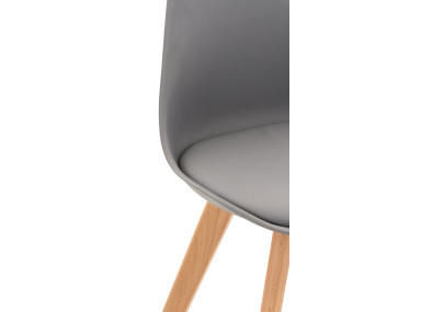 Ensemble de 4 chaises Linares grises