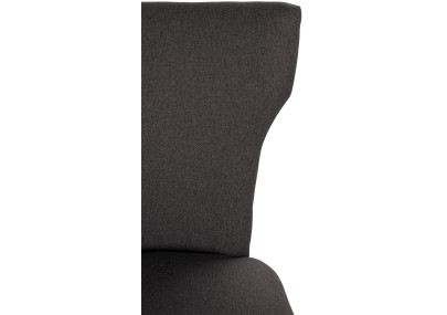 Chaise de salle à manger Zadar, tissu gris foncé antique