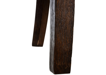 Silla de comedor Zadar, tela marrón oscuro antiguo