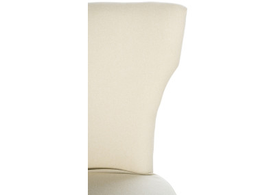 Chaise de salle à manger Zadar, tissu crème foncé antique