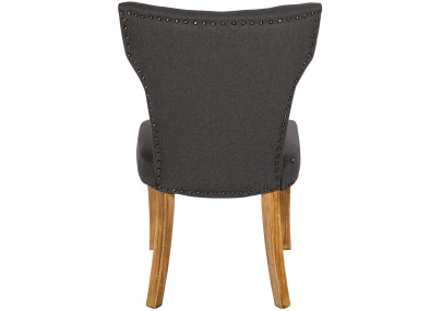 Chaise de salle à manger Zadar, tissu gris foncé clair antique