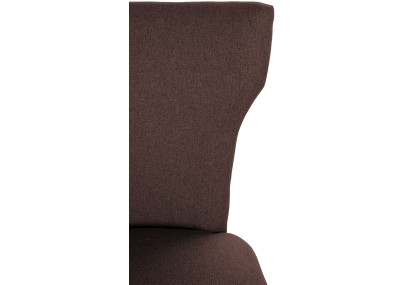 Chaise de salle à manger Zadar, tissu marron clair antique