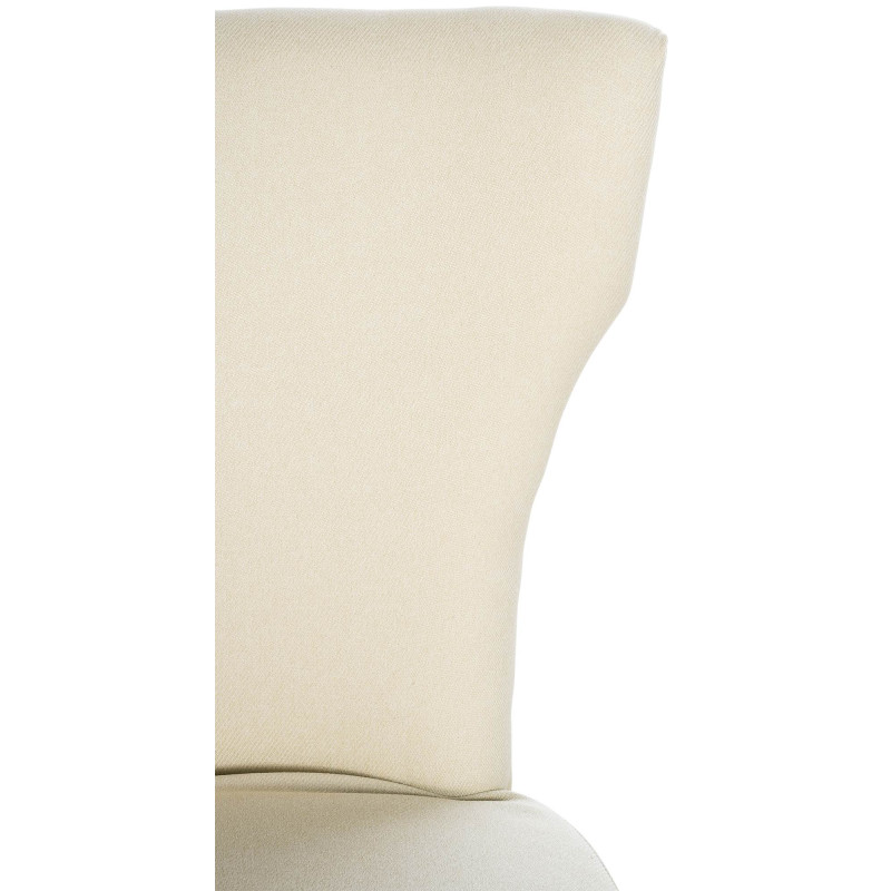 Sedia da pranzo Zadar, tessuto color crema chiaro anticato