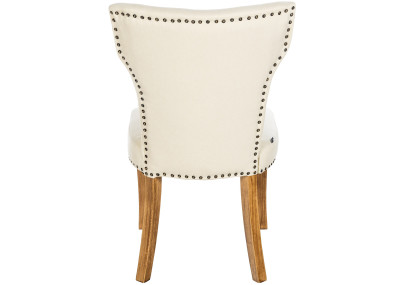 Chaise de salle à manger Zadar, tissu crème clair antique