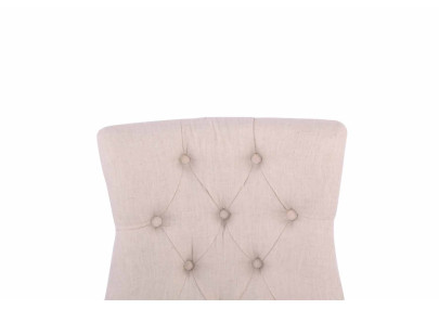 Insieme di 2 sedie da pranzo Aberdeen, tessuto color crema anticato