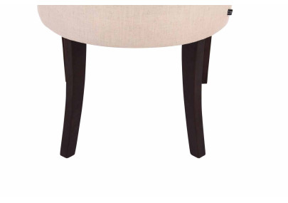 Ensemble de 2 chaises de salle à manger Aberdeen, tissu crème antique