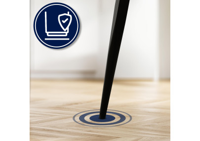 Sedia Tirana, tessuto: nero e avorio