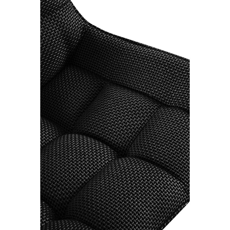 Chaise Saranda, tecido preto e cinza titânio