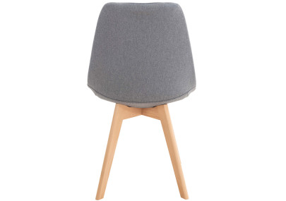 Silla Linares, tela gris claro