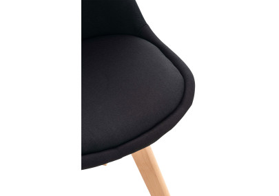 Silla Linares, tela negra