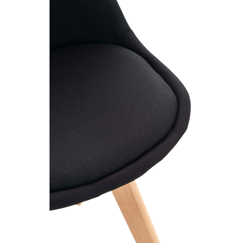 Sedia Linares, tessuto nero