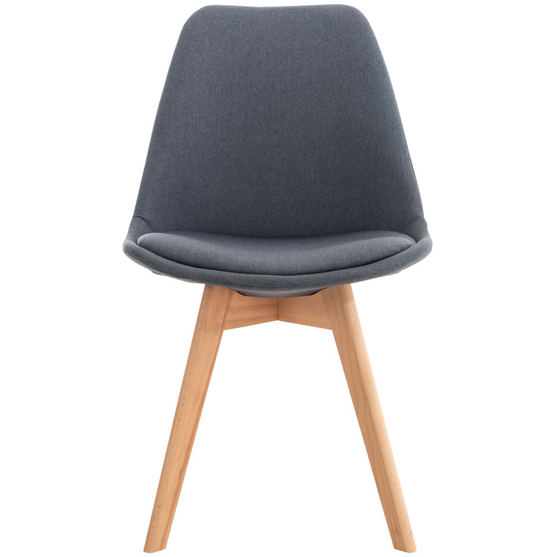Sedia Linares, tessuto grigio scuro