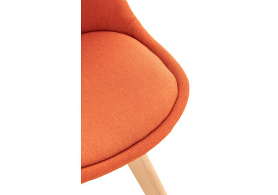 Silla Linares, tela naranja