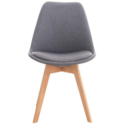 Silla Linares, tela gris