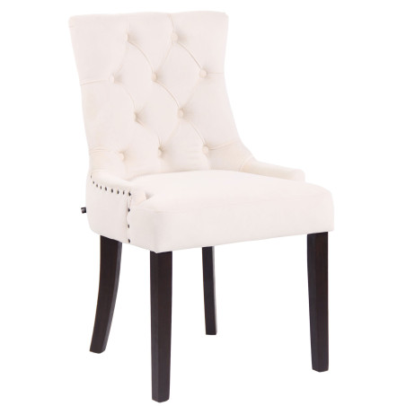 Silla de comedor Aberdeen, terciopelo, crema antiguo