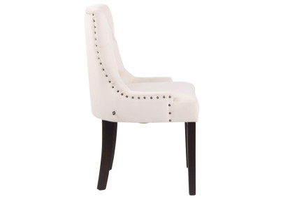 Silla de comedor Aberdeen, terciopelo, crema antiguo