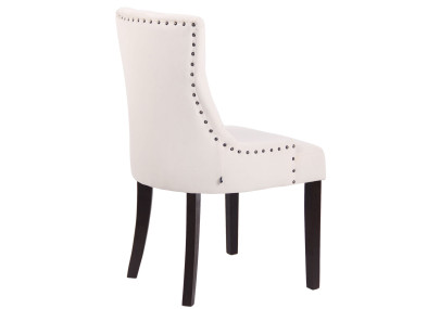Silla de comedor Aberdeen, terciopelo, crema antiguo