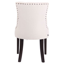 Silla de comedor Aberdeen, terciopelo, crema antiguo