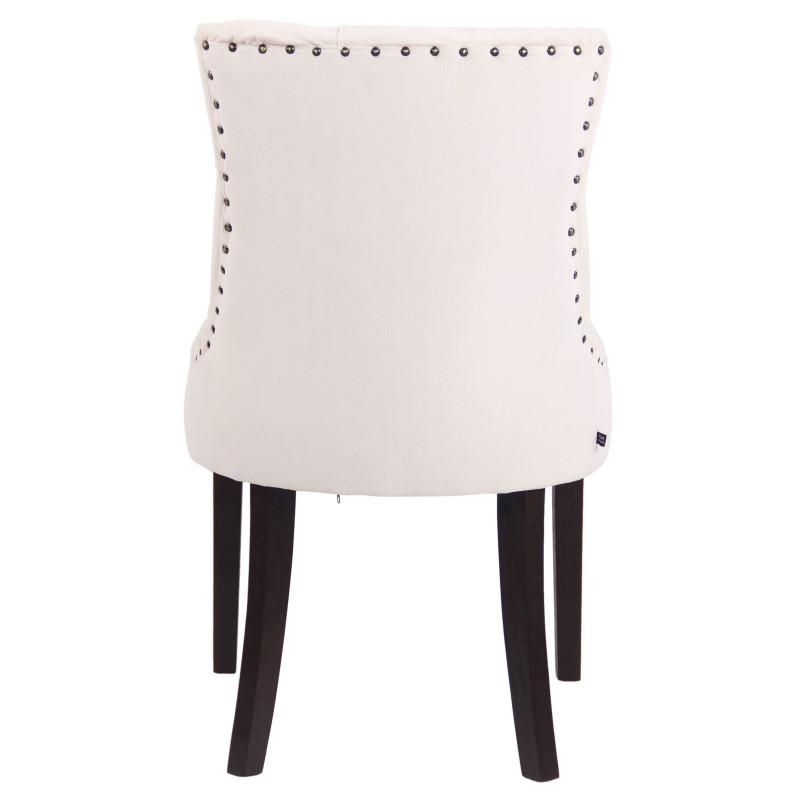 Silla de comedor Aberdeen, terciopelo, crema antiguo