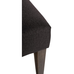 Sedia da pranzo Lisburn, tessuto nero