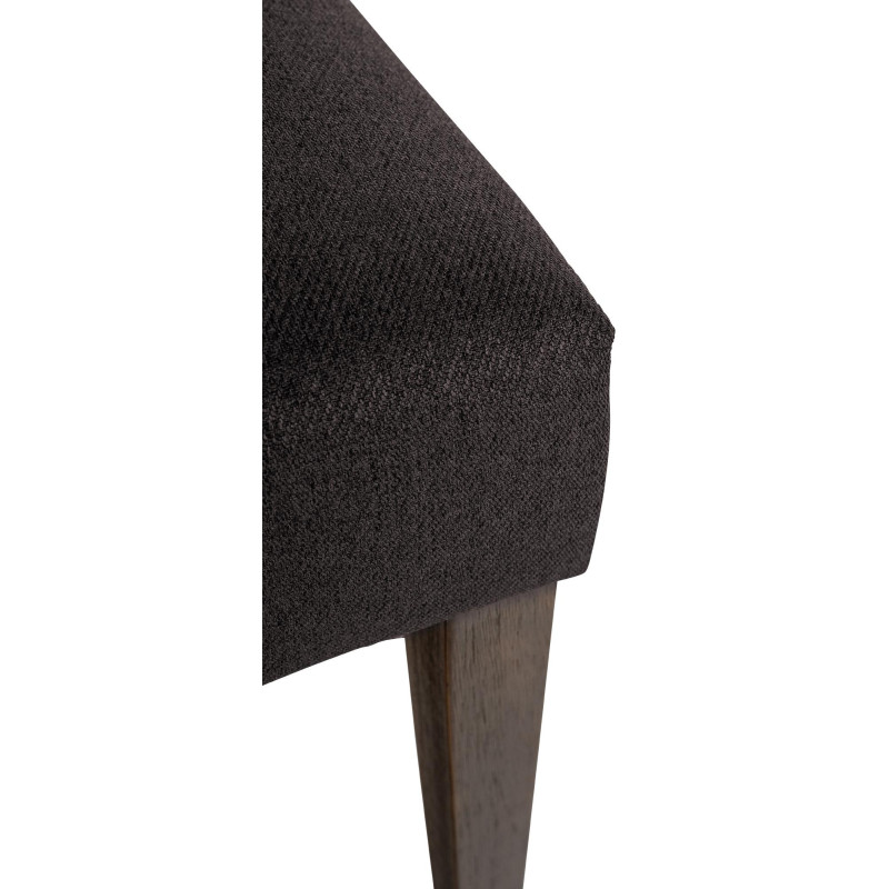 Sedia da pranzo Lisburn, tessuto nero