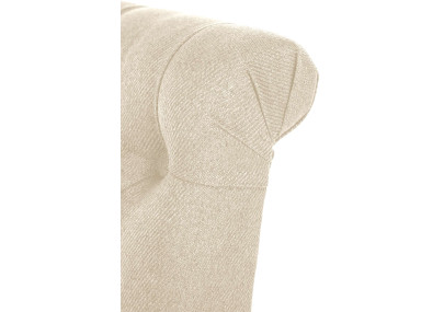 Chaise de salle à manger Lisburn, tissu crème