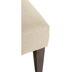Silla de comedor Lisburn, tela crema