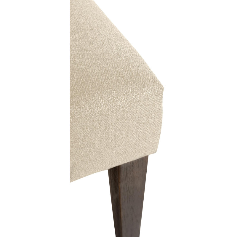 Silla de comedor Lisburn, tela crema