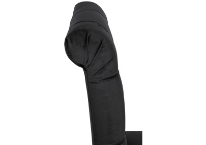 Chaise de salle à manger Lisburn en velours noir