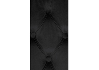 Chaise de salle à manger Lisburn en velours noir