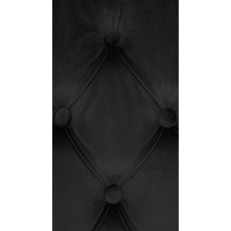 Sedia da pranzo Lisburn in velluto nero