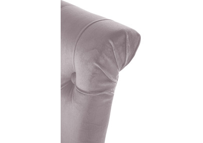 Silla de comedor Lisburn de terciopelo gris