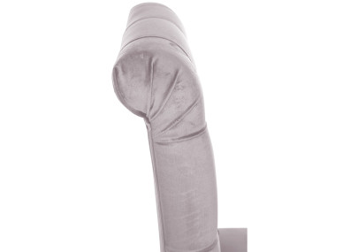 Silla de comedor Lisburn de terciopelo gris