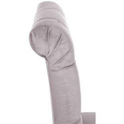 Silla de comedor Lisburn de terciopelo gris