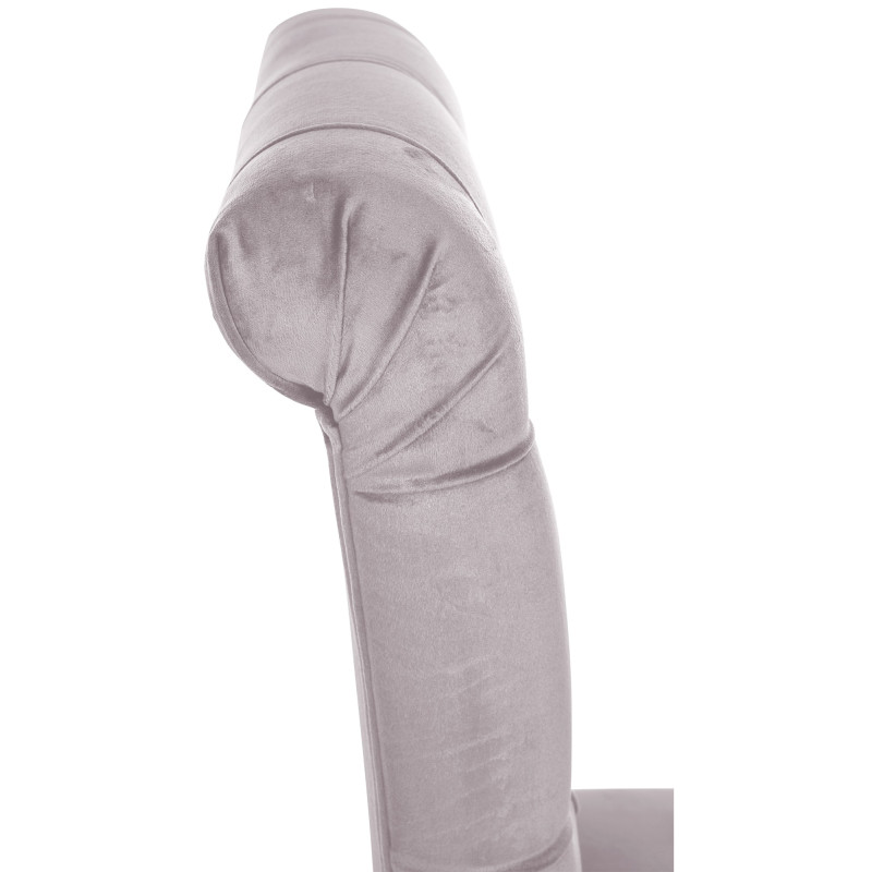 Silla de comedor Lisburn de terciopelo gris