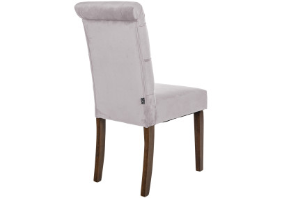 Chaise de salle à manger Lisburn en velours gris