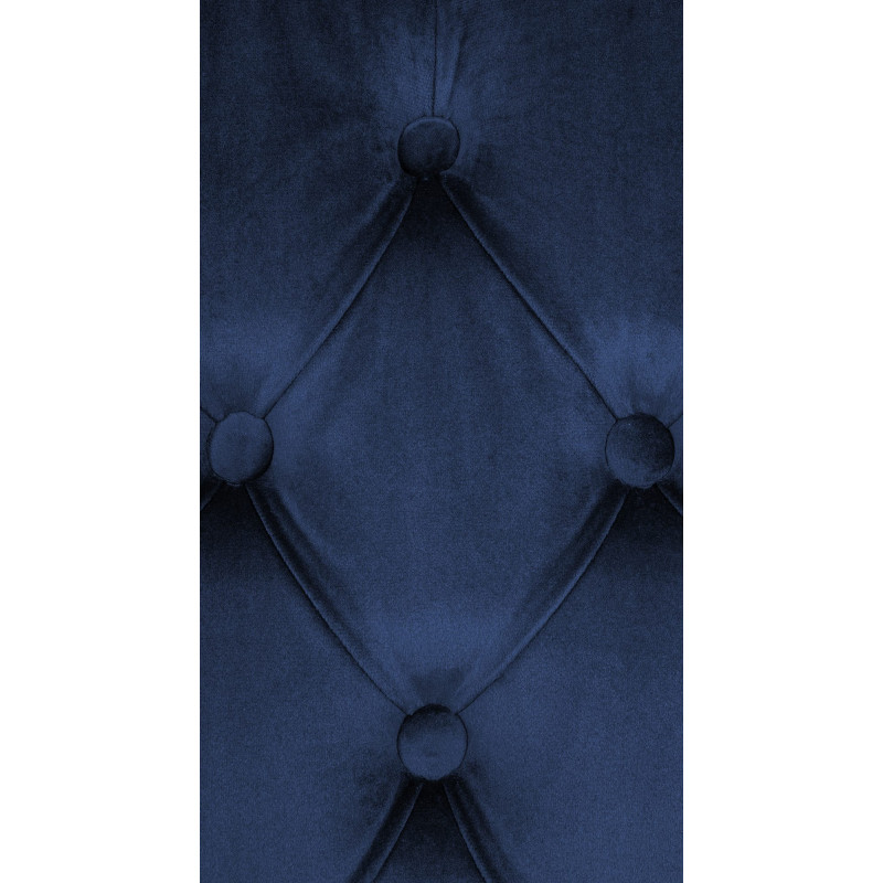 Lisburn Chaise de Sala de Jantar, Veludo, Azul