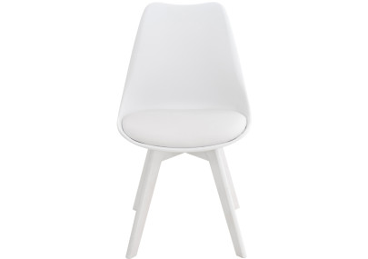 Chaise Linares blanche/blanche
