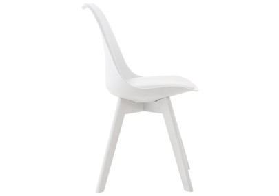 Chaise Linares blanche/blanche