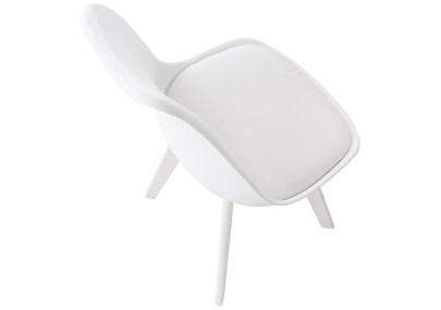 Chaise Linares blanche/blanche