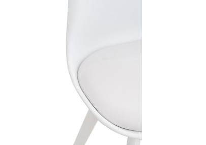 Chaise Linares blanche/blanche